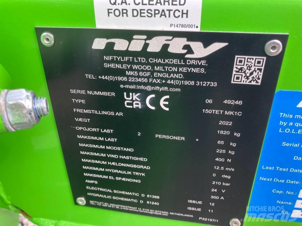 Niftylift 150TET Vučne prikolice se podiznom košarom
