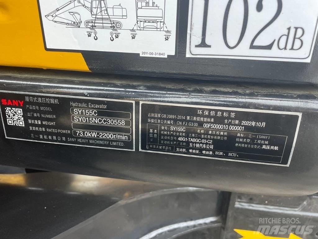 Sany SY 155 C Midi bageri 7t – 12t