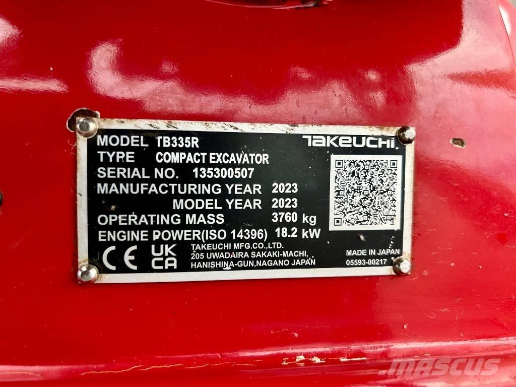 Takeuchi TB 335R V3 Mini bageri < 7t