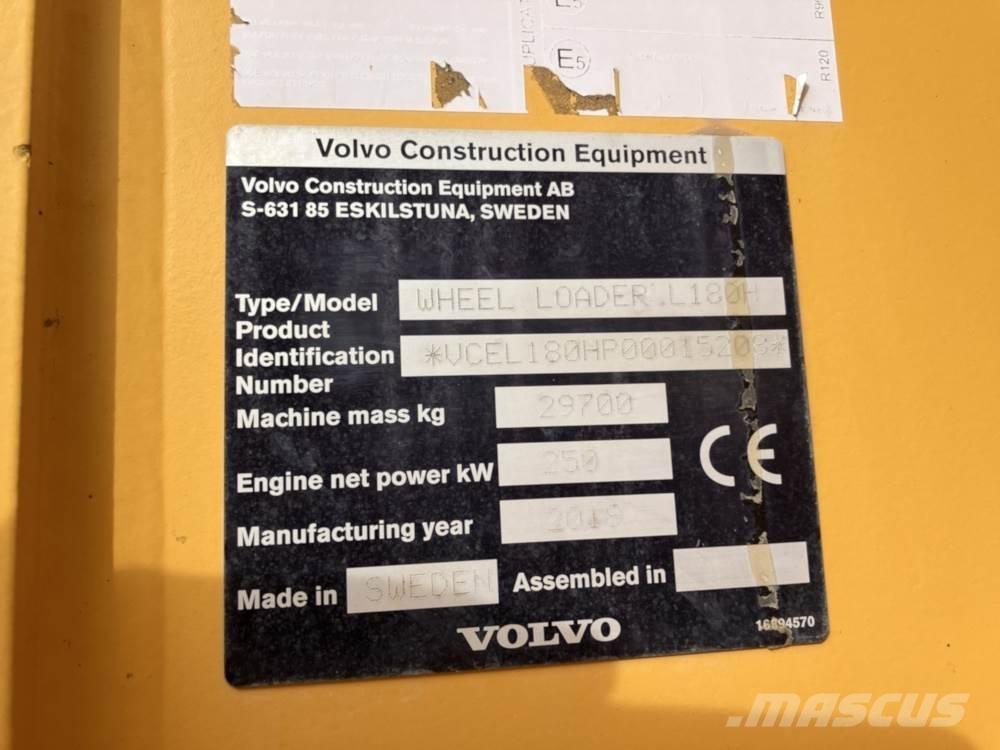 Volvo L180H Utovarivači na točkove