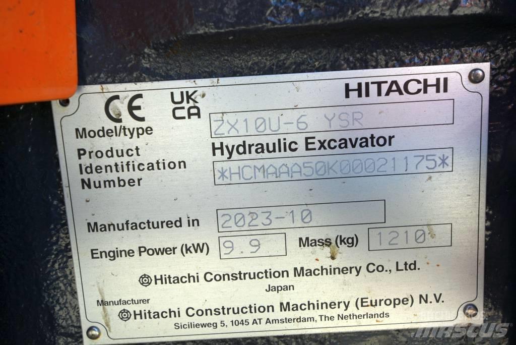 Hitachi ZX 10U-6 Mini bageri < 7t