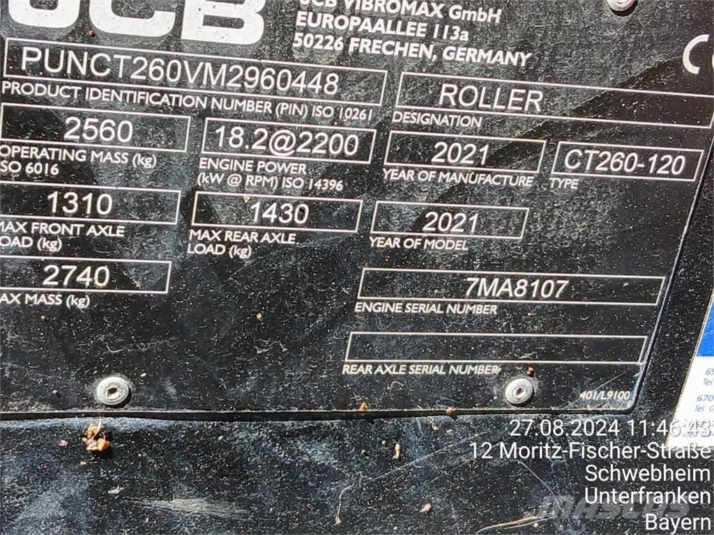 JCB CT260-120 Valjci za građevinarstvo