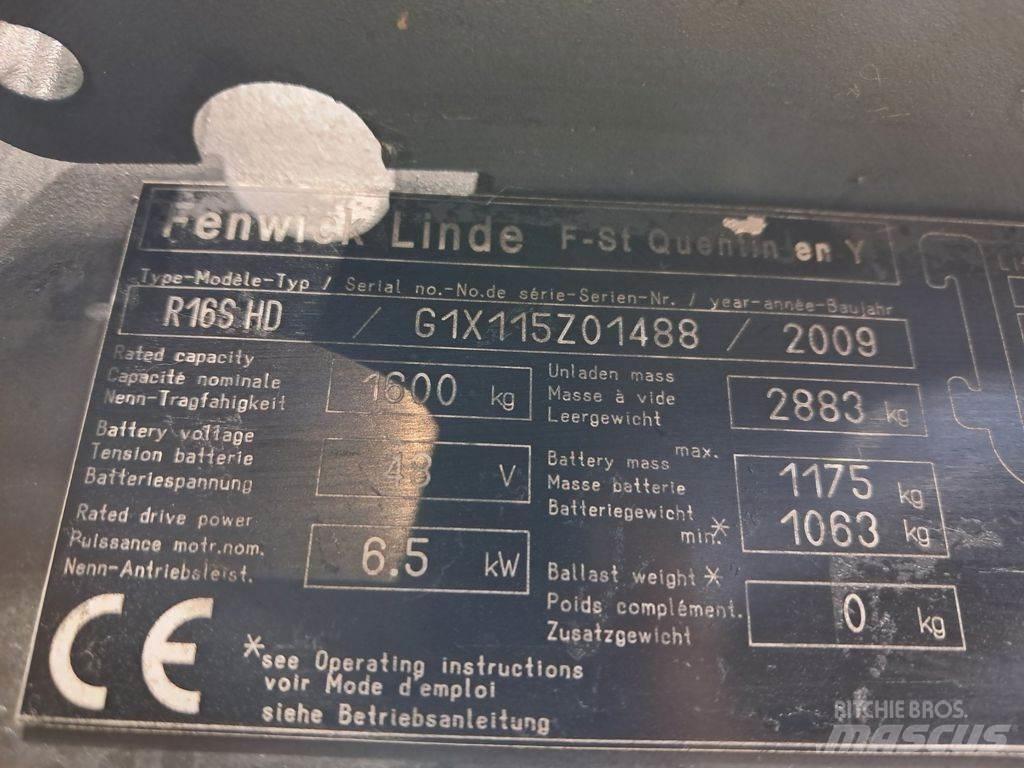 Linde R16 S HD Viljuškari sa pomičnim stupom