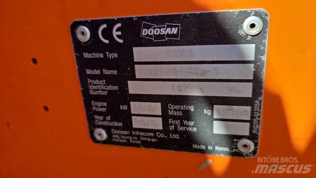 Doosan DX 140 LCR-3 Bageri guseničari