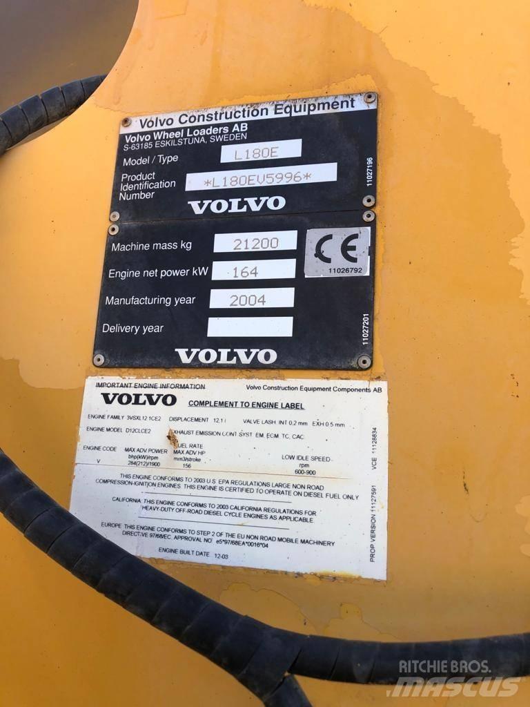 Volvo L 180 E Utovarivači na točkove