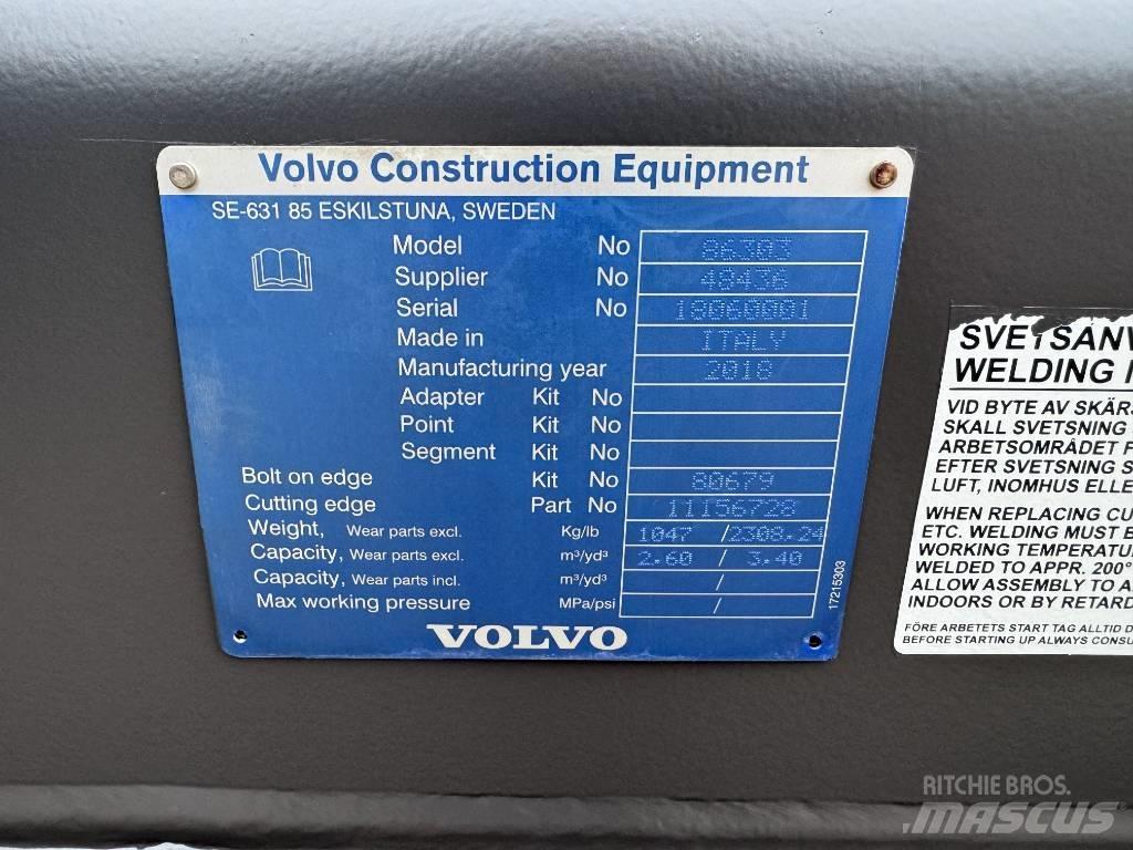Volvo 2.6m GP Bucket Kašike / Korpe