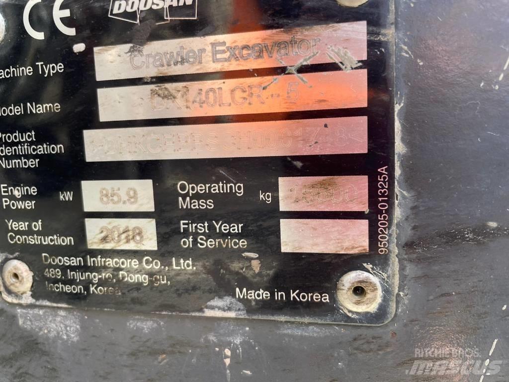 Doosan DX 140 LCR Bageri guseničari