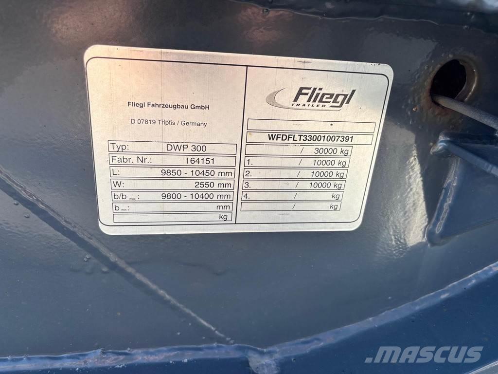 Fliegl 3-AXLE BDF Kontejnerske prikolice