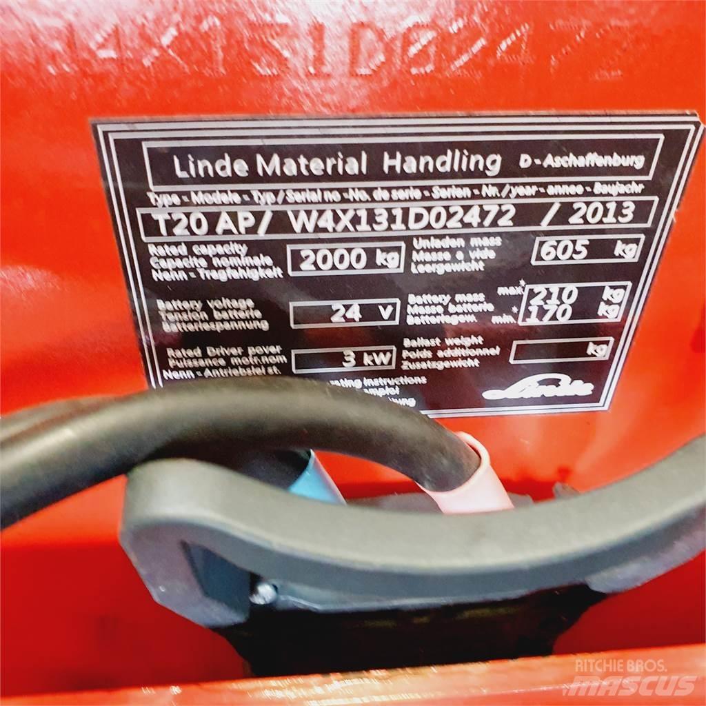 Linde T20AP kurz Nisko podizni električni viljuškar