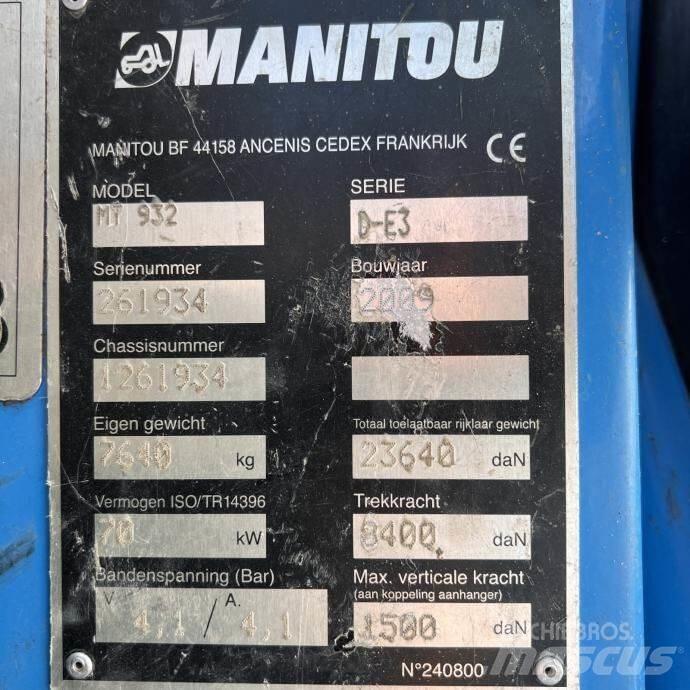 Manitou MT 932 Teleskopski viljuškari