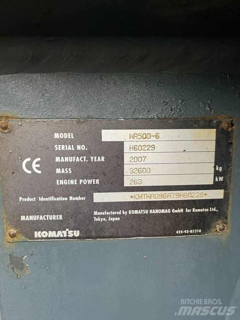 Komatsu WA 500-6 Utovarivači na točkove