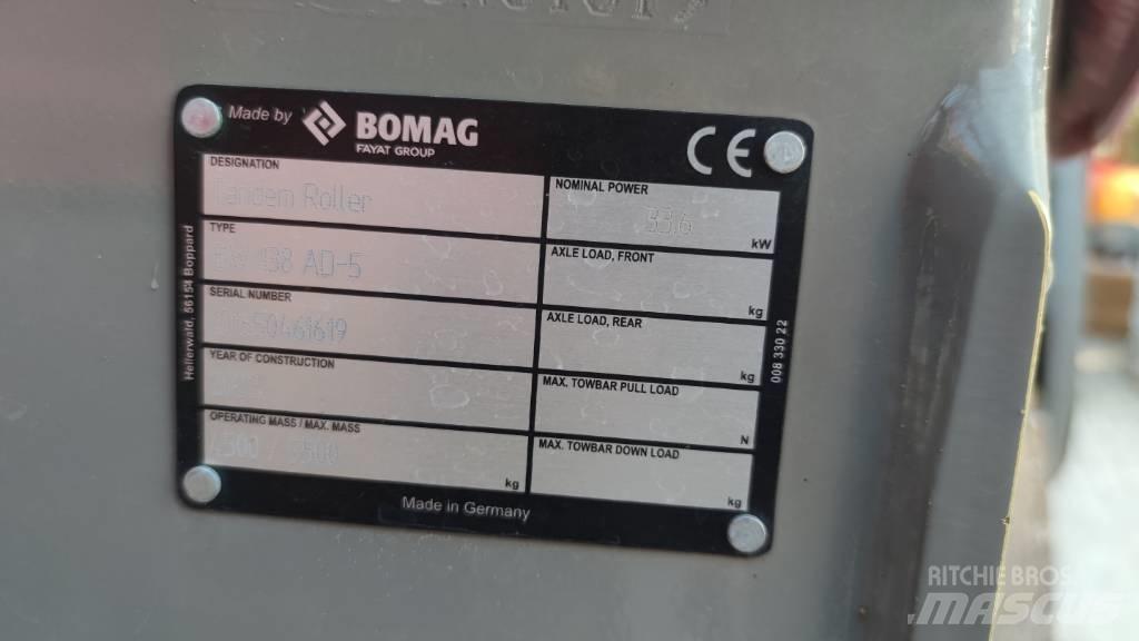 Bomag BW 138 AD Ostali valjci
