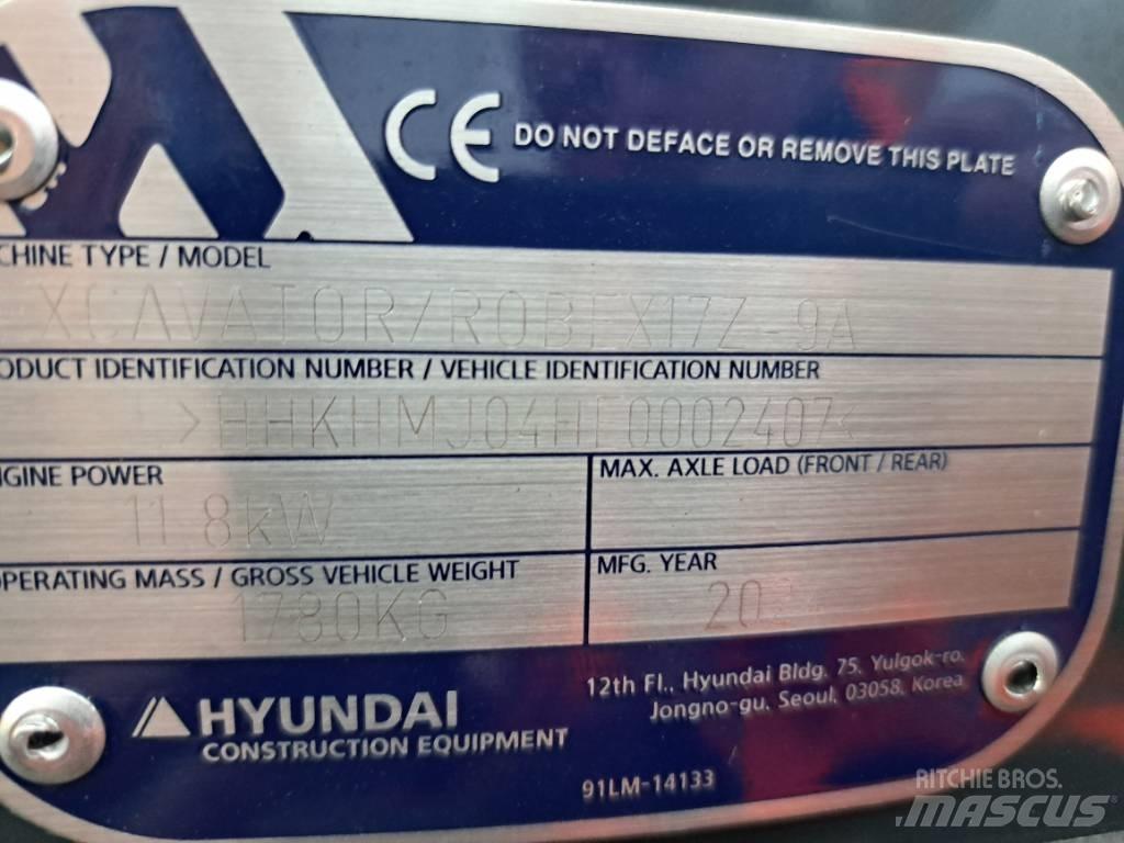 Hyundai R17Z-9AK Mini bageri < 7t