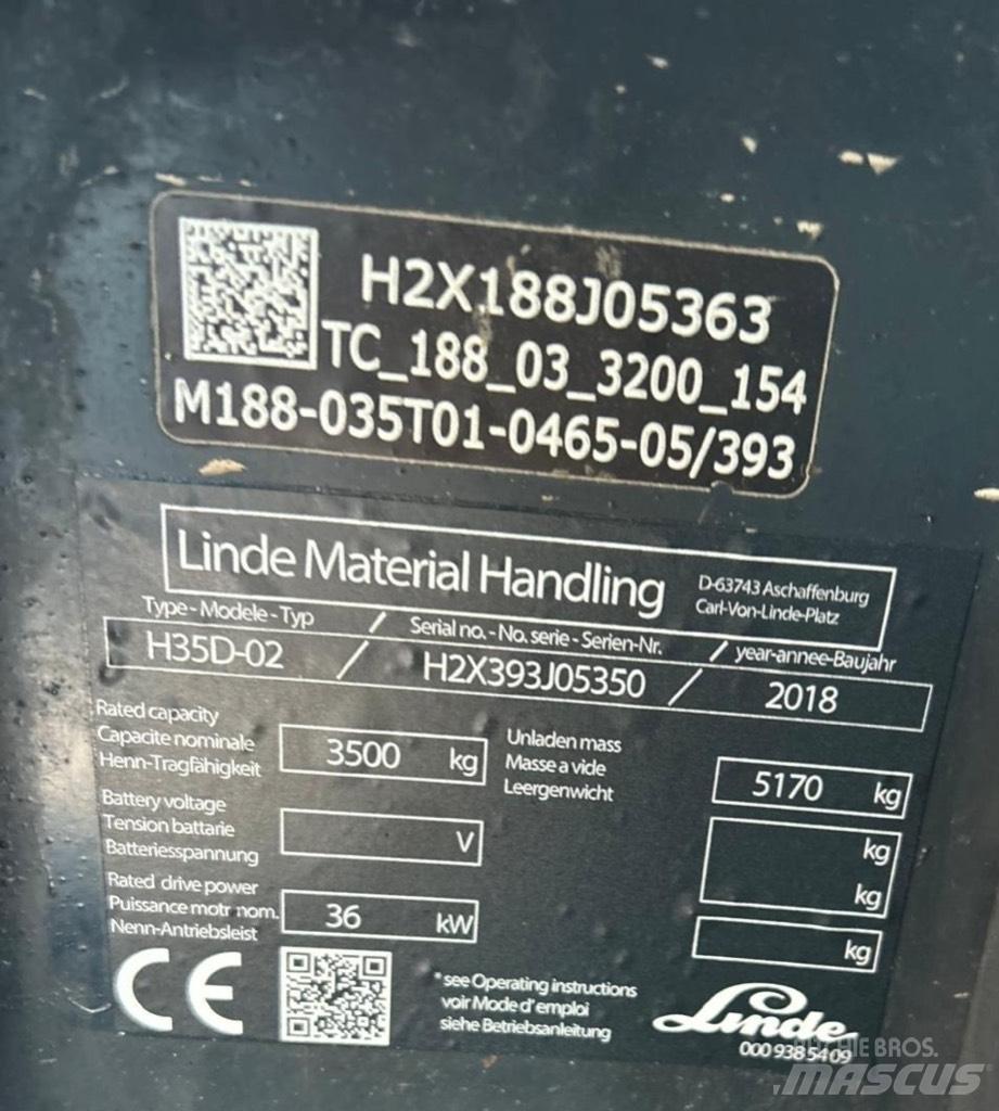 Linde H35D-02 EVO Dizelski viljuškari