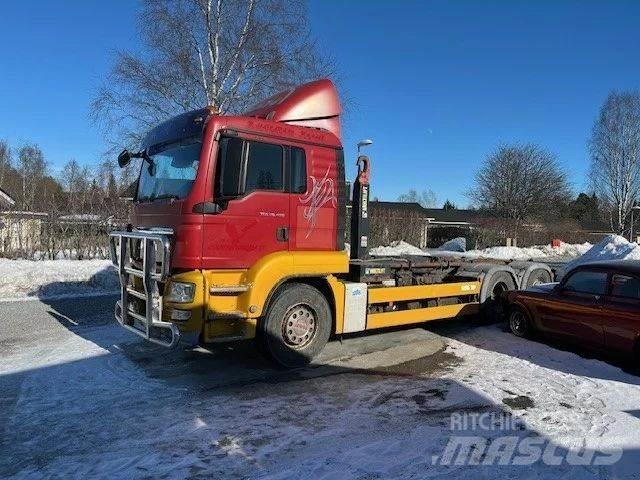 MAN TGS 26.480 Rol kiper kamioni sa kukom za podizanje tereta
