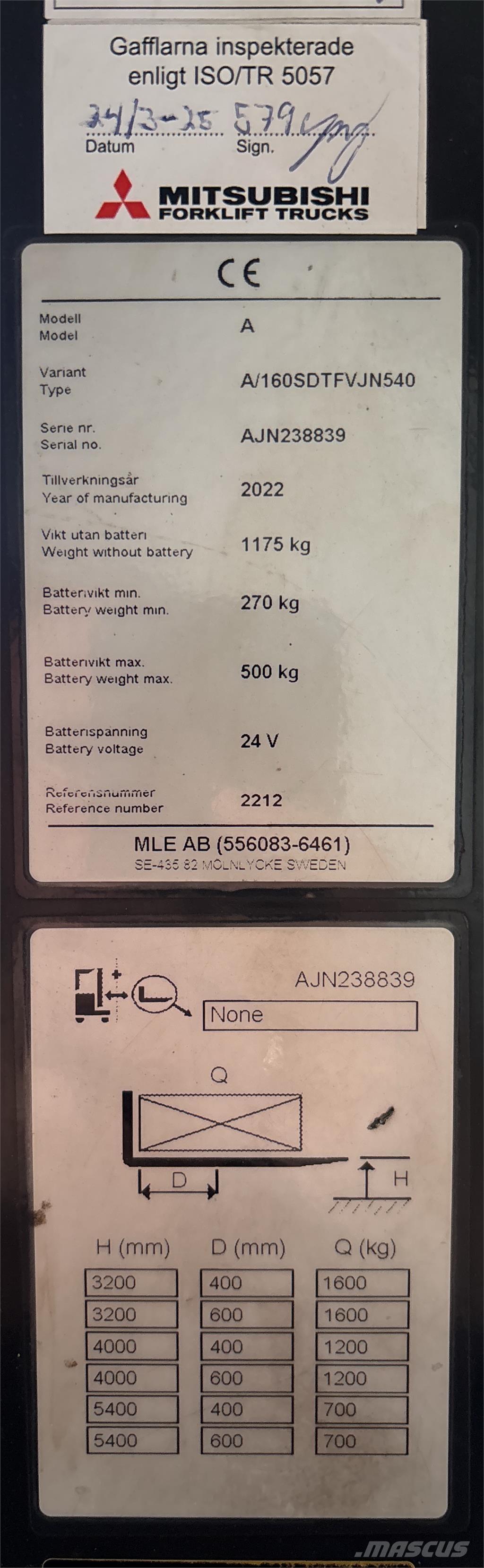 Atlet A160 Samopogonski ručni viljuškari