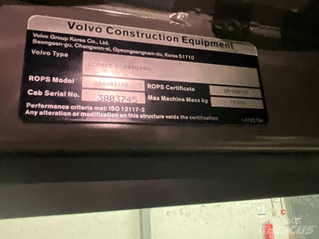 Volvo ECR 88 D Kabine i unutrašnjost