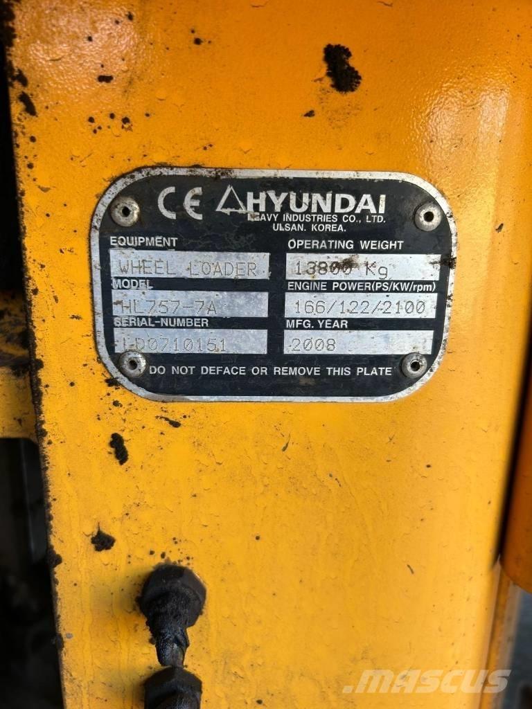 Hyundai HL 757-7 A Utovarivači na točkove