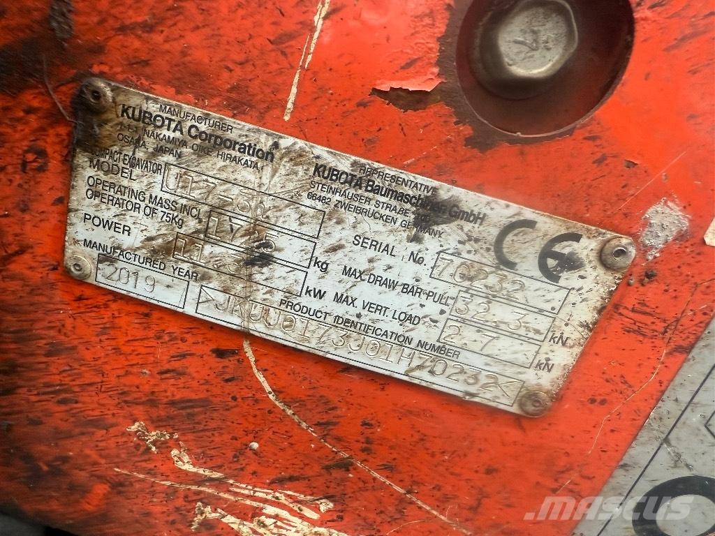 Kubota U 17-3 Mini bageri < 7t