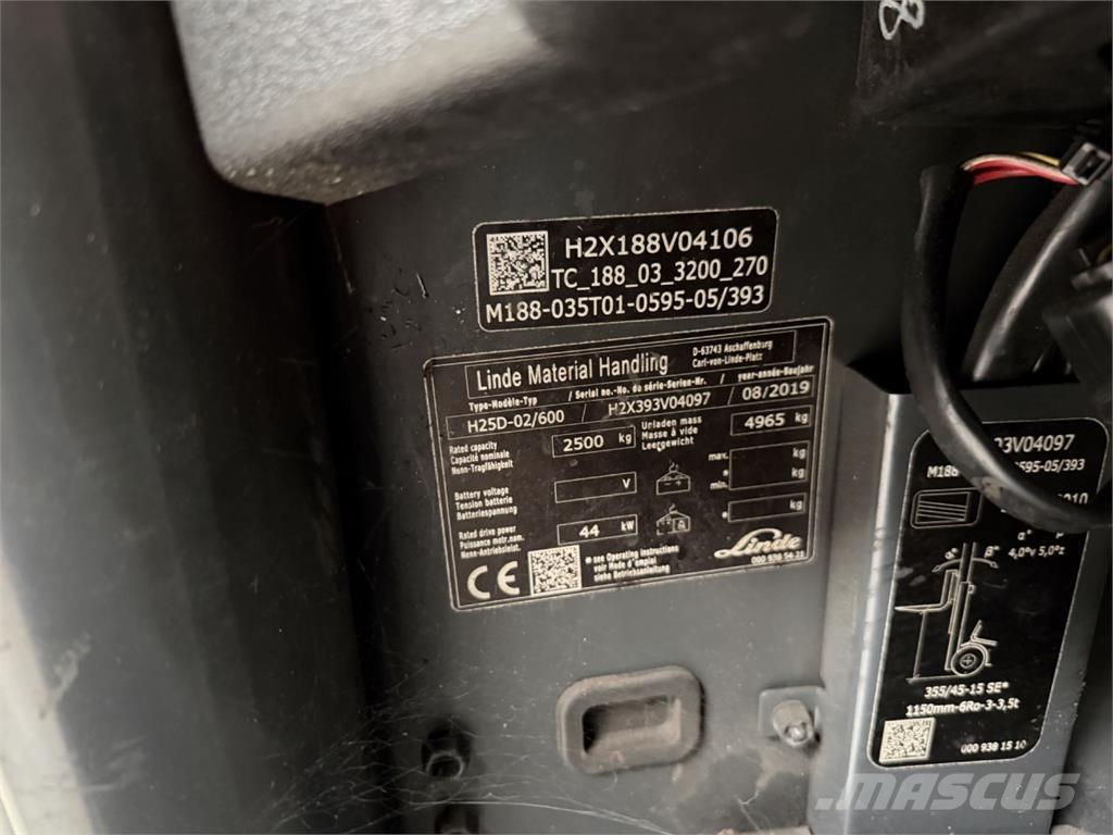 Linde H25D-02/600 Dizelski viljuškari