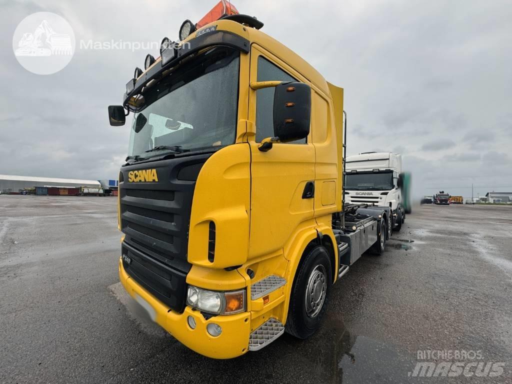 Scania R 420 LB Rol kiper kamioni sa kukom za podizanje tereta