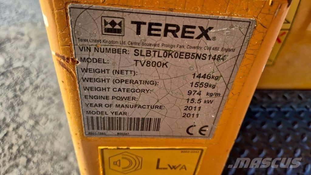Terex TV 800 Valjci sa duplim bubnjem