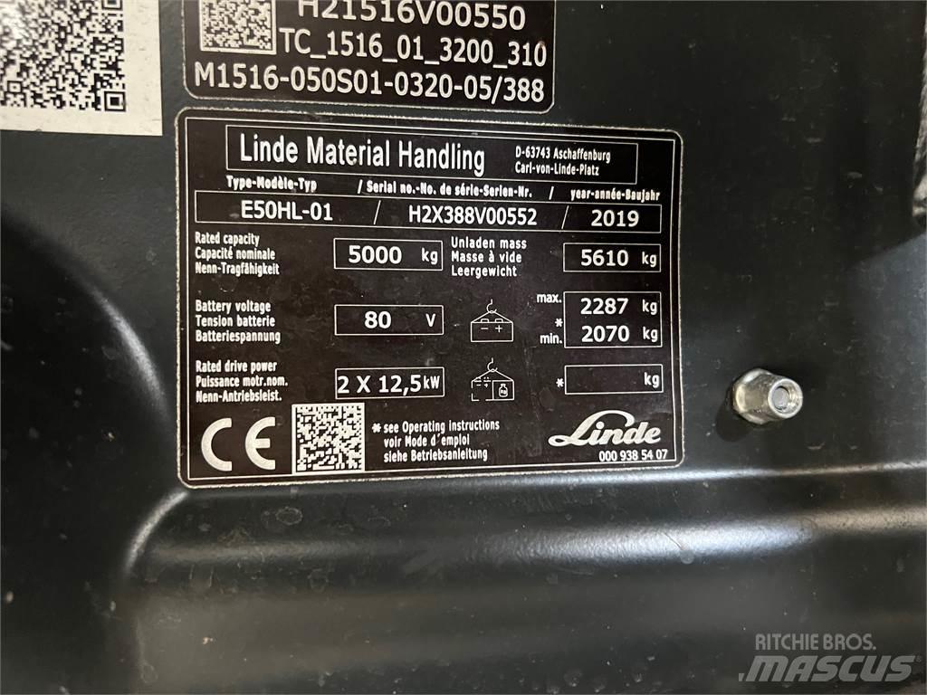 Linde E50HL-01 Električni viljuškari