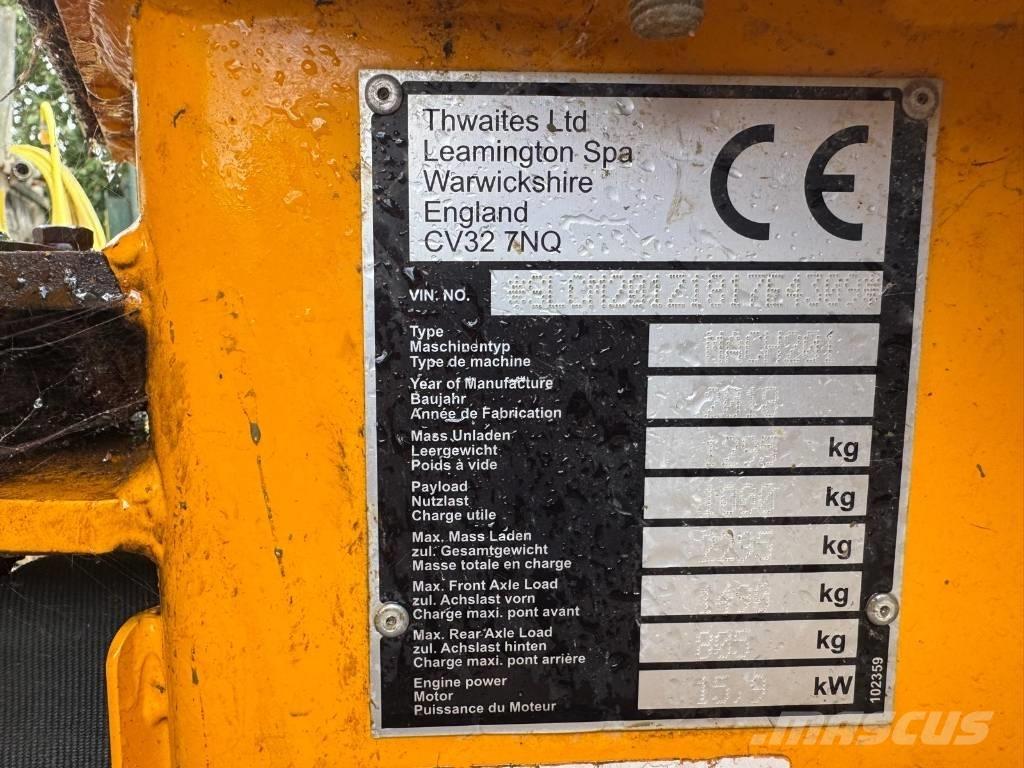 Thwaites 1 ton Damperi za gradilište