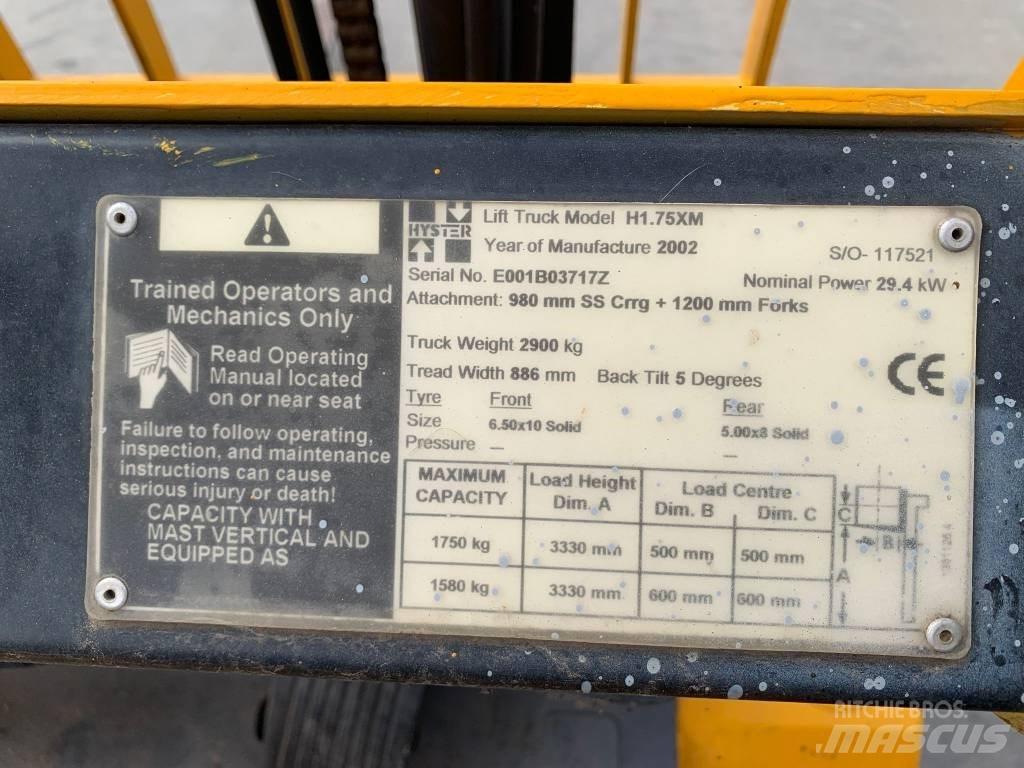 Hyster H 1.75 XM Plinski viljuškari