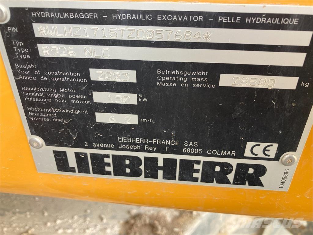 Liebherr R926 Bageri guseničari