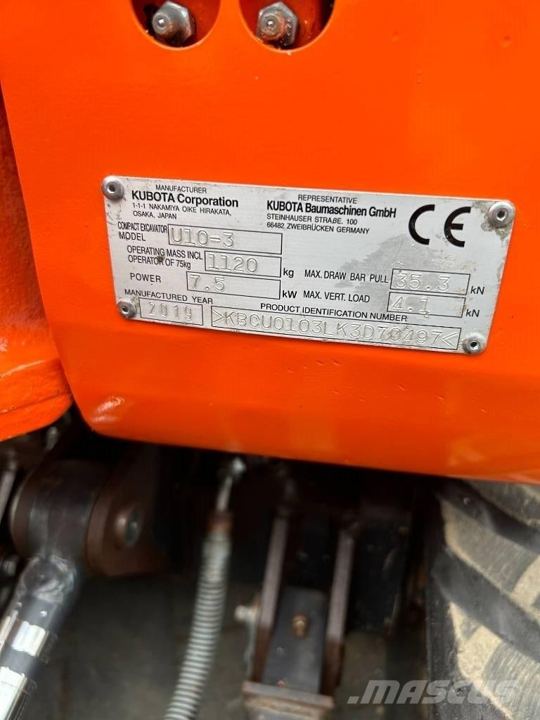 Kubota U 10-3 Mini bageri < 7t