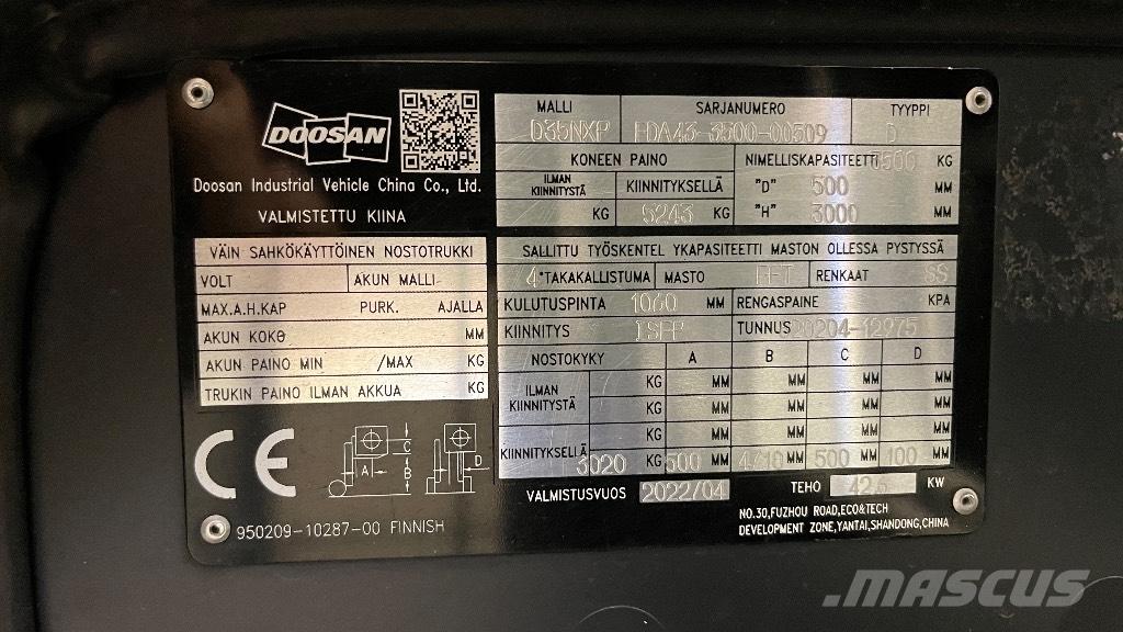 Doosan D35NXP Dizelski viljuškari