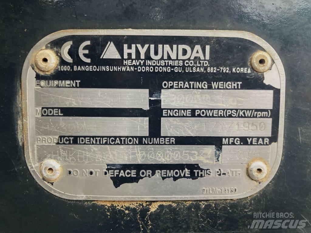 Hyundai HX 300 L Bageri guseničari