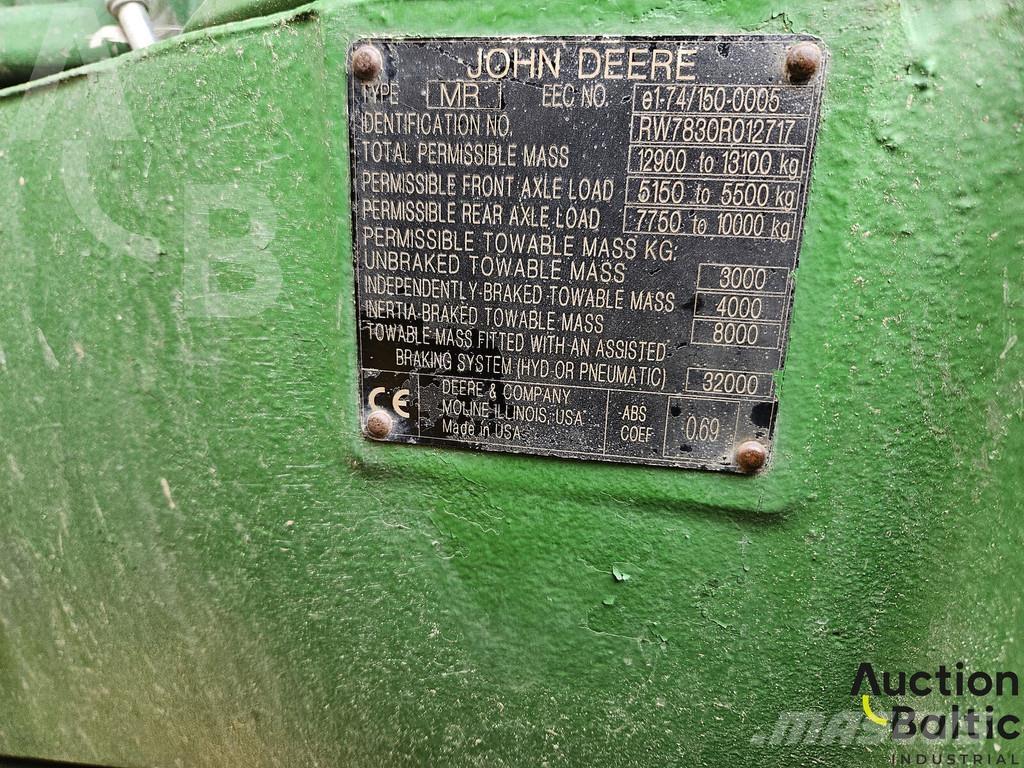 John Deere 7830 Traktori