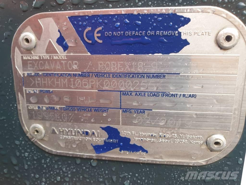 Hyundai Robex 18-9 Mini bageri < 7t