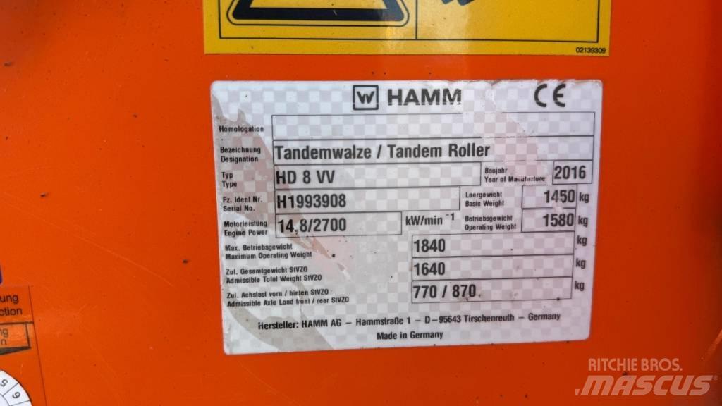 Hamm HD 8 VV Valjci sa duplim bubnjem