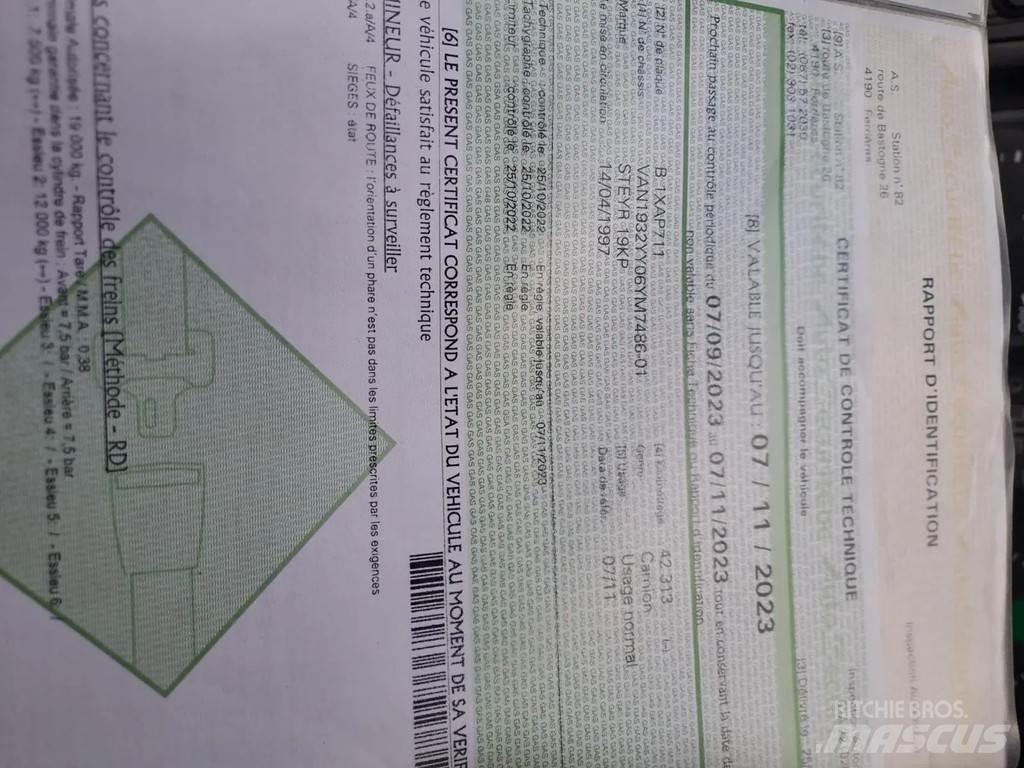 Steyr 19KP Rol kiper kamioni sa kukom za podizanje tereta