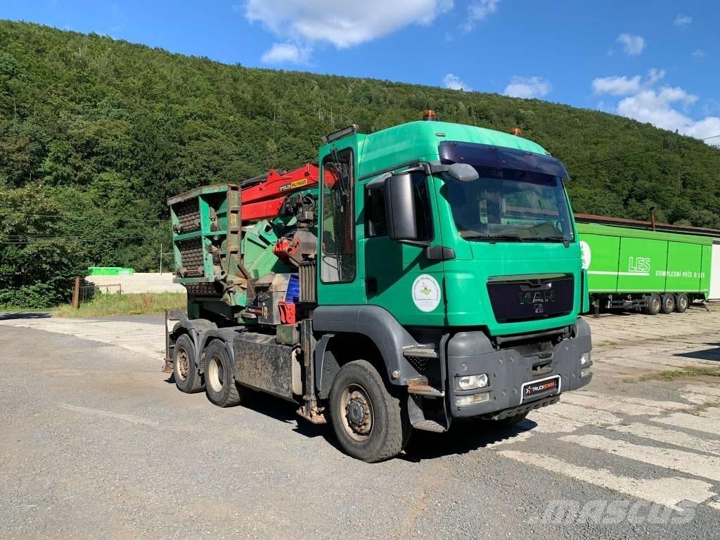 JENZ MAN TGS 6x4 Drobilice drva / čiperi