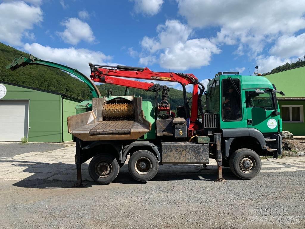 MAN - JENZ TGS 6x4 Drobilice drva / čiperi