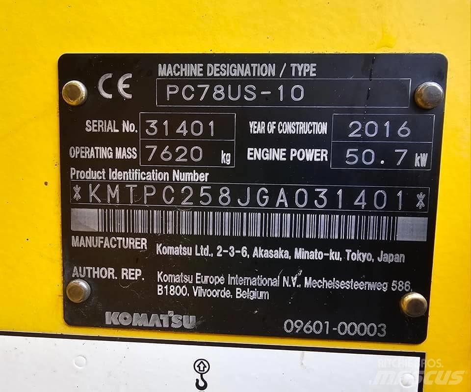 Komatsu pc78us-10 Mini bageri < 7t
