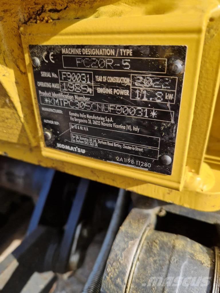 Komatsu PC 20 R-5 Mini bageri < 7t