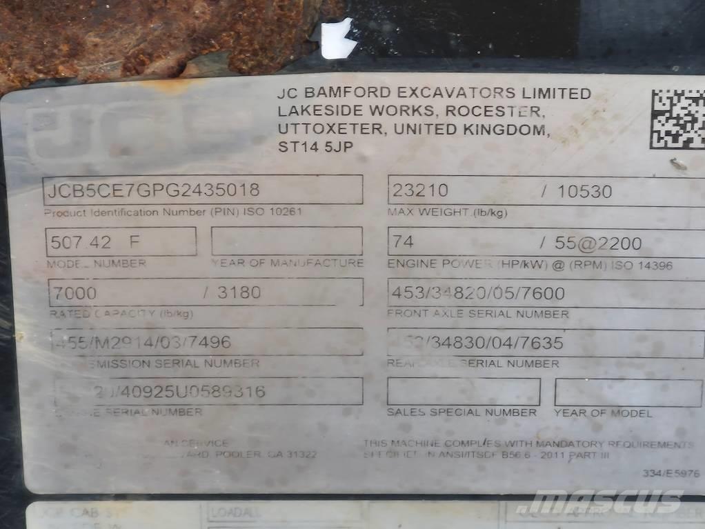 JCB 507-42 Teleskopski viljuškari