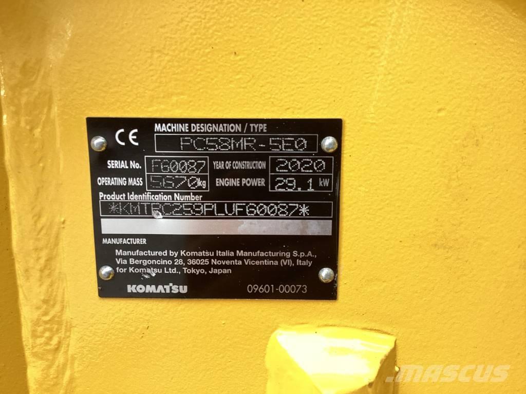 Komatsu PC 58 MR-5E0 Mini bageri < 7t