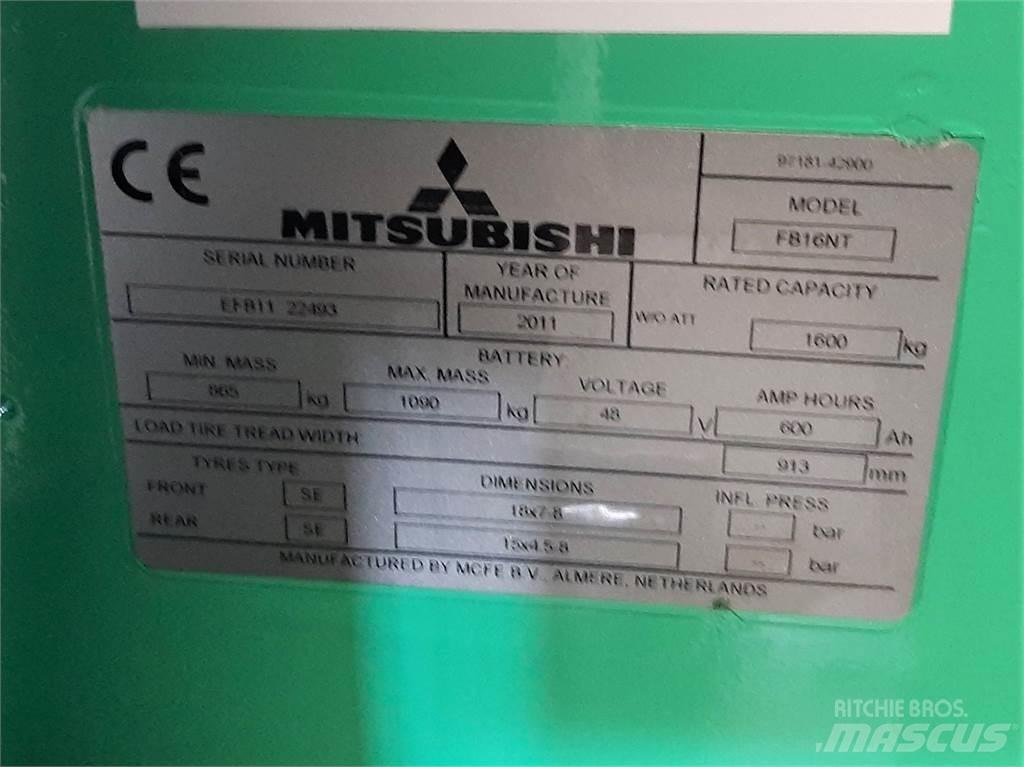 Mitsubishi FB16NT Električni viljuškari