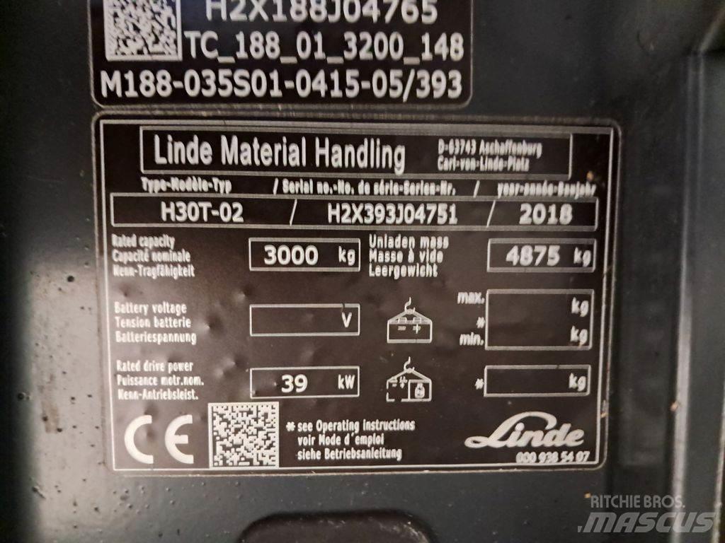 Linde H30T-02 Plinski viljuškari