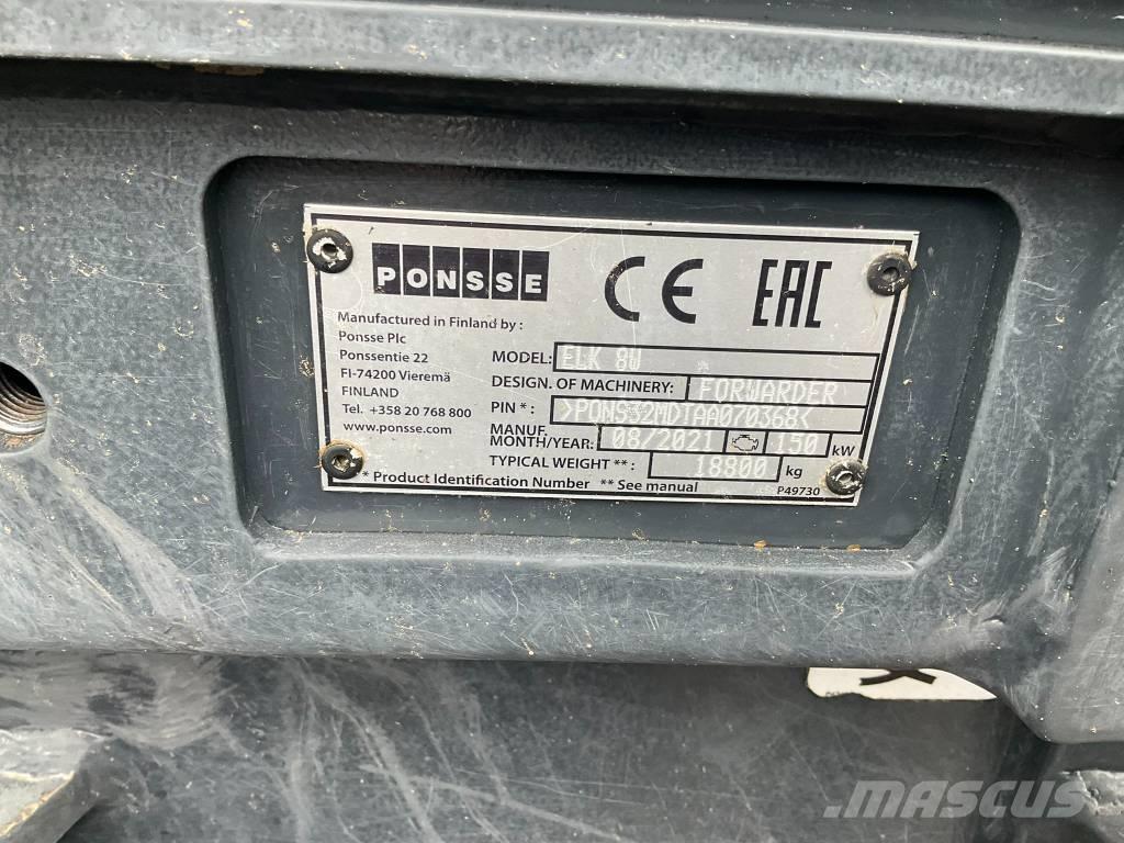 Ponsse ELK 8W Forvarderi