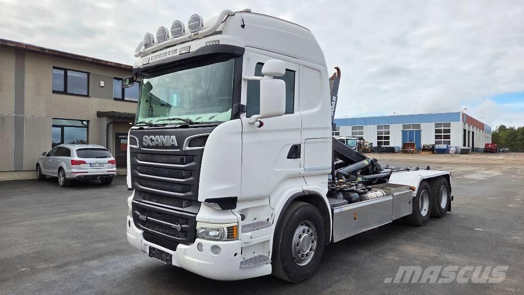 Scania R520 6X4 Rol kiper kamioni sa kukom za podizanje tereta