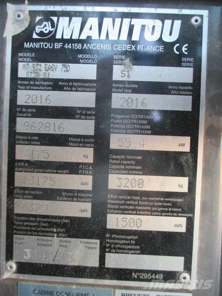 Manitou MT 932 Teleskopski viljuškari