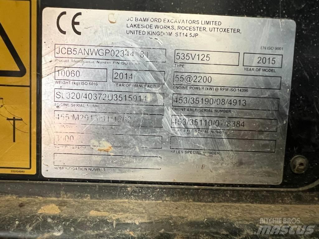 JCB 535-125 Teleskopski viljuškari