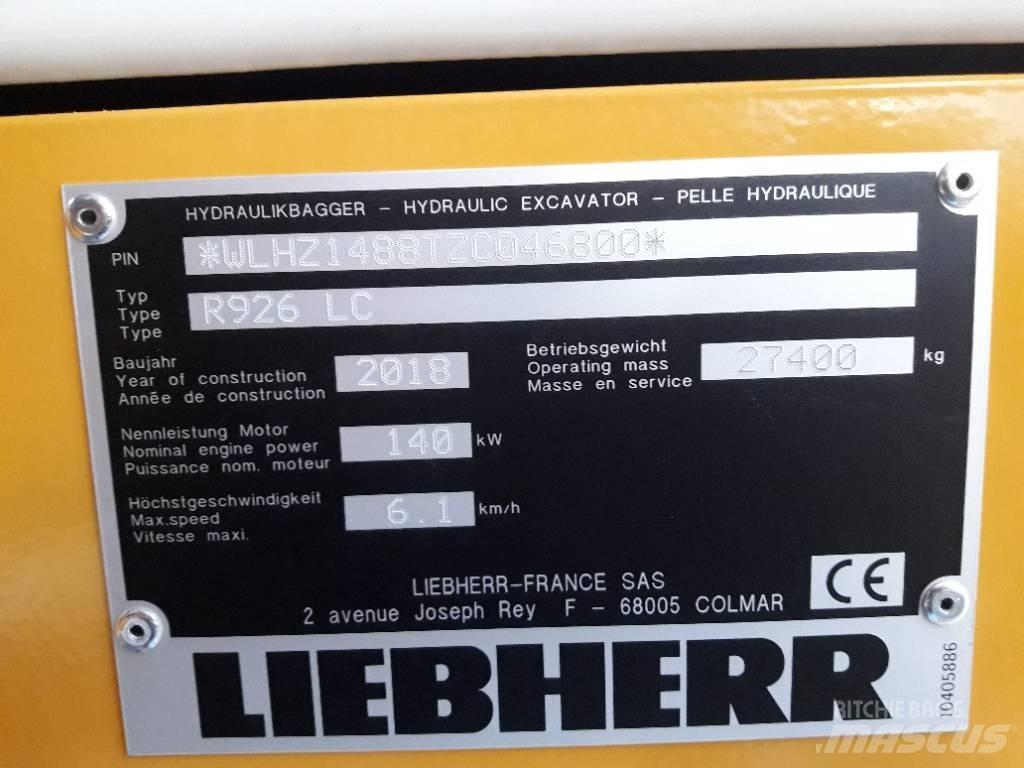 Liebherr R 926 LC Bageri guseničari